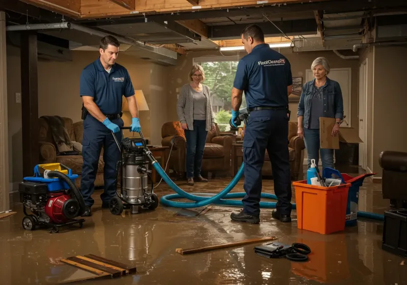 Basement Water Extraction and Removal Techniques process in DeMotte, IN